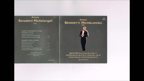 Beethoven - Piano Sonata No.32 Michelangeli