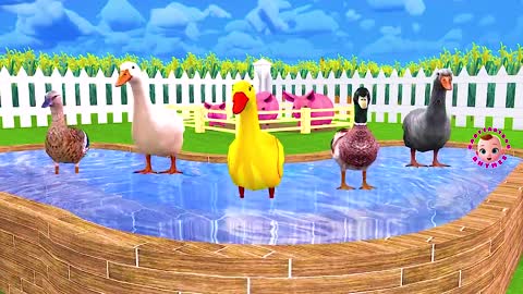 Kids Farm kids Animal Cartoon Song