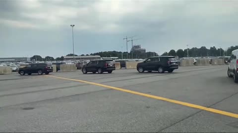 President Trump's Air Support and motorcade. Totally arrested.