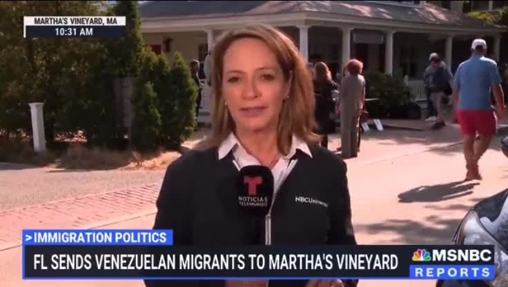 MSNBC Admits Migrants Are HAPPY That DeSantis Sent Them To Martha's Vineyard