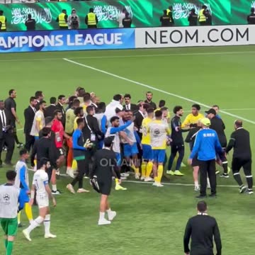 A fight broke out between Al Nassr and Al Ain players after the match