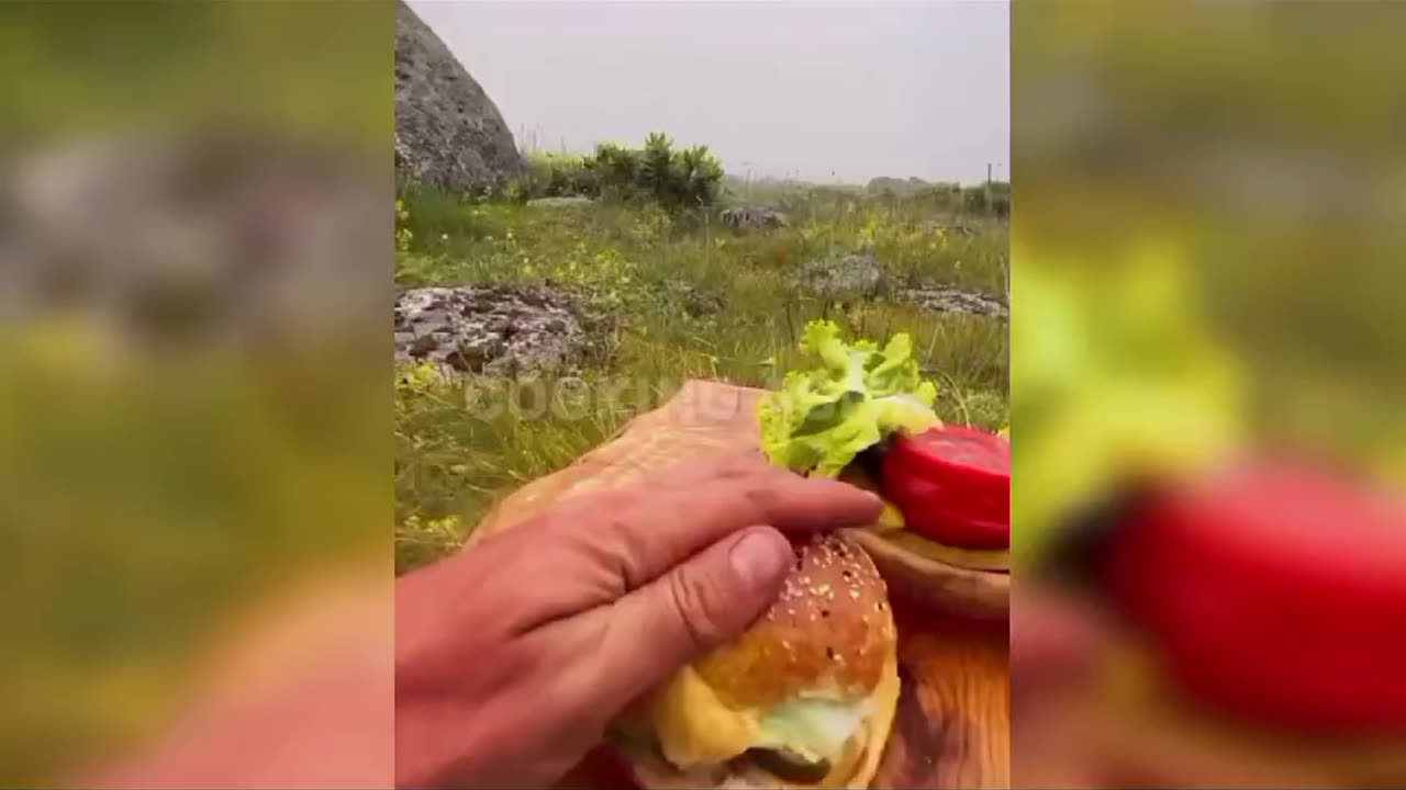 Is There a Beef Burger Tastier Than One Cooked Directly in the Wilderness?