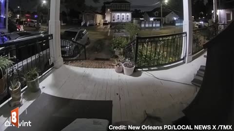 Porch Pirate Waits for UPS Truck to Depart Before Making the Steal