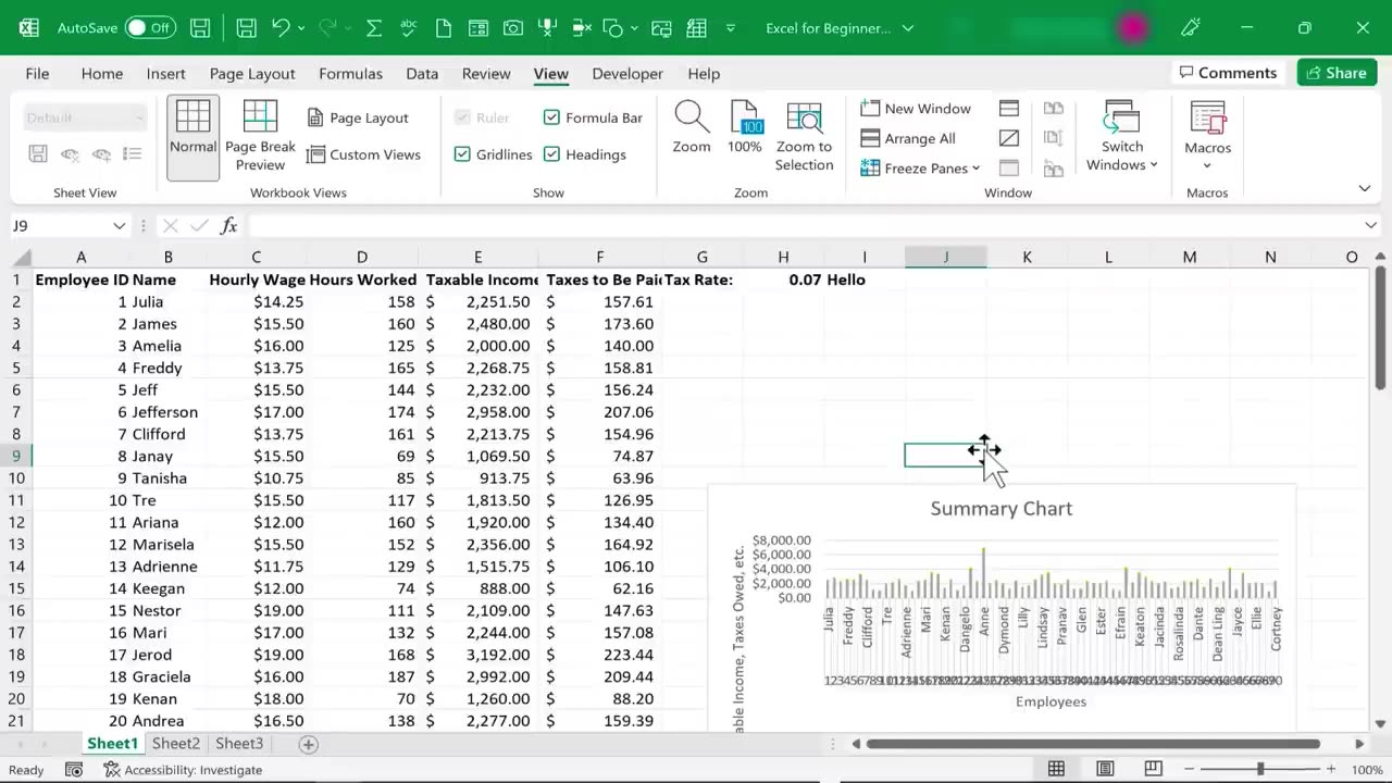 MS-Excel For Beginners