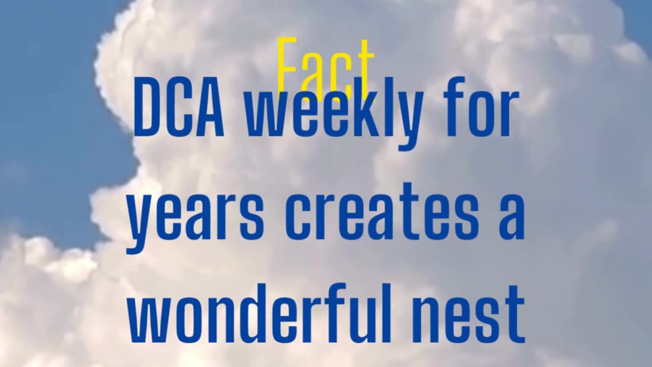 Very bullish so DCA interest compounds over time.