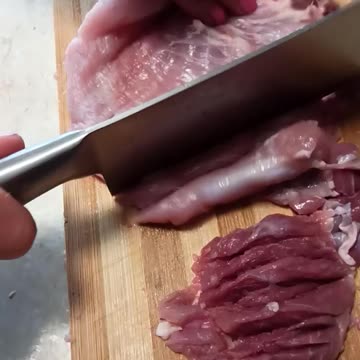 Chopping meat