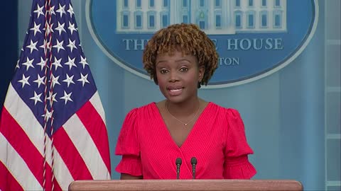 Karine Jean-Pierre, White House COVID response coordinator brief the press after President Biden tests positive for coronavirus