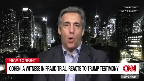 Michael Cohen reacts to Trump's testimony in civil trial