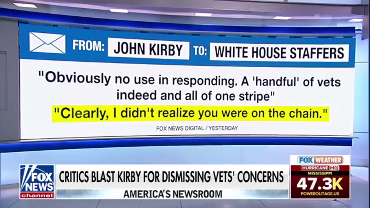 John Kirby torched for accidental email_ 'Mouthpiece for Biden-Harris admin'