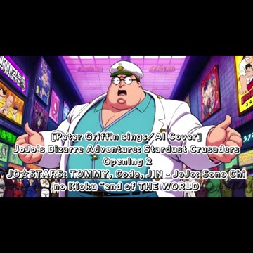 [Peter Griffin sings/AI Cover] JJBA SC Opening 2 JO☆STARS:TOMMY, Coda, JIN - JoJo: Sono Chi no Kioku