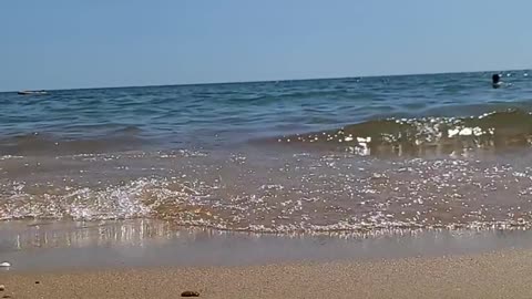 Sunny Beach and Waves
