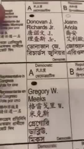 Pre-filled ballots in NY, 2020 presidential election.