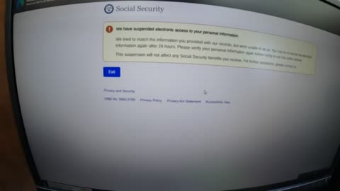 SOCIAL SECURITY ADMINISTRATION WEBSITE HAS BEEN COMPROMISED PT 1 of 5