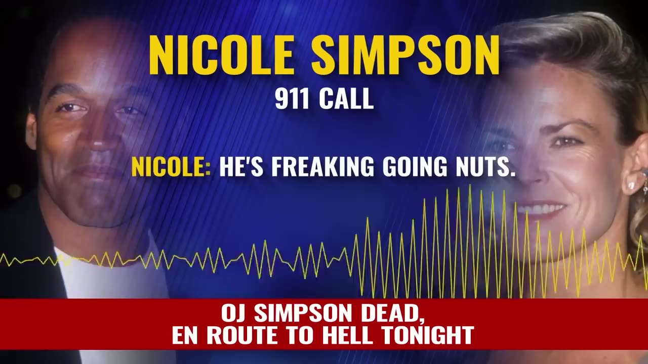 OJ SIMPSON DEAD, EN ROUTE TO HELL TONIGHT!