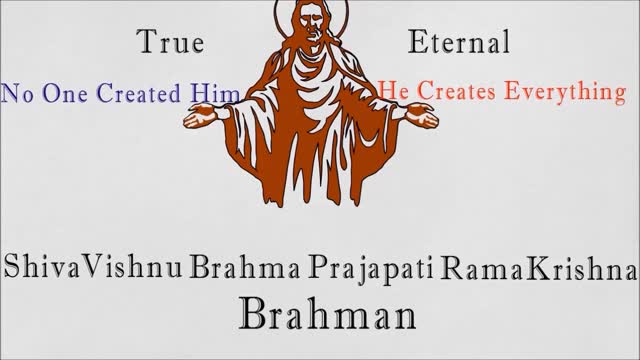 Gesù(Yeshua) è anche lo stesso dio dell'induismo Krishna, Rama,Brahma,Vishnu,Shiva,Brahman,etc; Gesù è questo stesso Dio.Nessuno ha creato Gesù,egli è al di sopra di ogni altro dio, e il suo nome è dato al di sopra di ogni altro nome