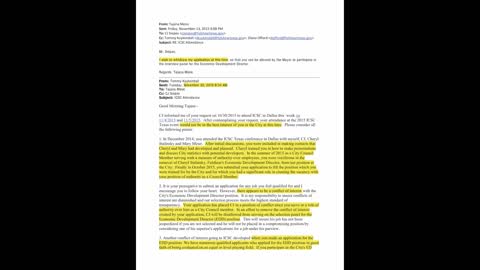HOLDING POLITICIANS ACCOUNTABLE Part 2: Councilwoman Tajana Surlan Mesic going after Economic Development Director Job