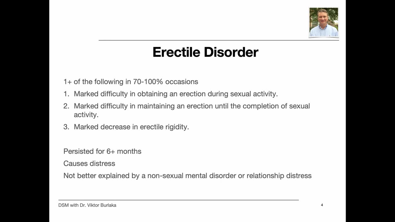 DSM - Sexual Disorders