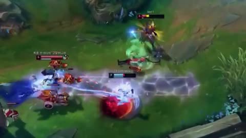 League of Legends team battle exciting confrontation