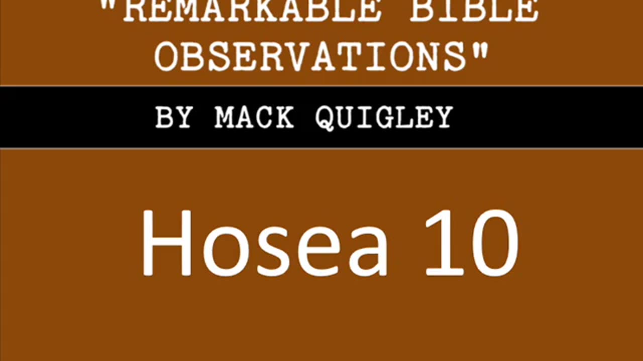 Book of Hosea (ch 10)