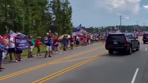 PRESIDENT TRUMP CONVOY !THANK YOU NORTH CAROLINA!