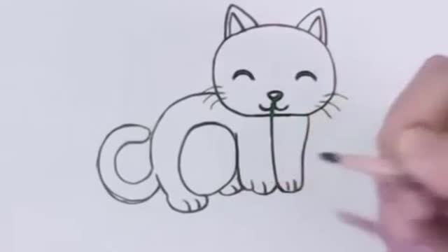 Comment dessiner un chat dans la façon la plus facile
