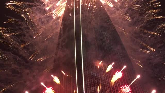 This is a great fireworks event at Lotte Tower in Jamsil, Seoul!