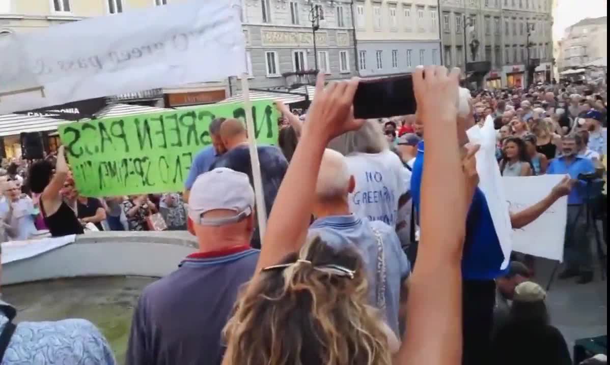 Massive Protest in Italy 24th of July