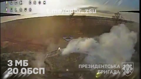 🔥 Destruction of big Russian column in the Vremivskyi direction!