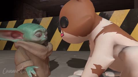 Kit fights baby yoda fornite animation