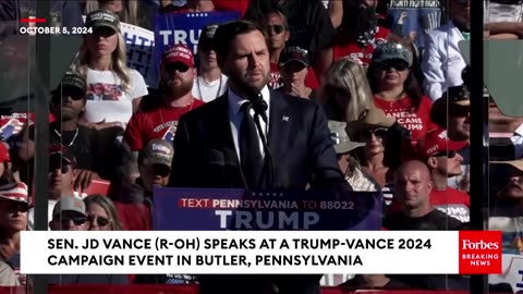 JD Vance Absolutely Lets Loose On Kamala Harris For 'Democracy' Attacks On Trump At Butler Rally