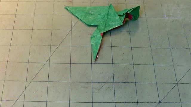 Origami Hummingbird Stop Motion Video