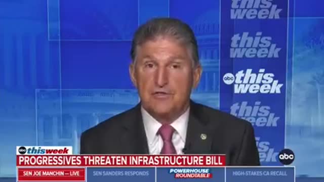 Sen. Joe Manchin steadfast on blocking $3.5T spending.