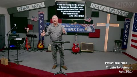 Tribute To Veterans) Pastor Tony Frazee) 10am 2023-11-12