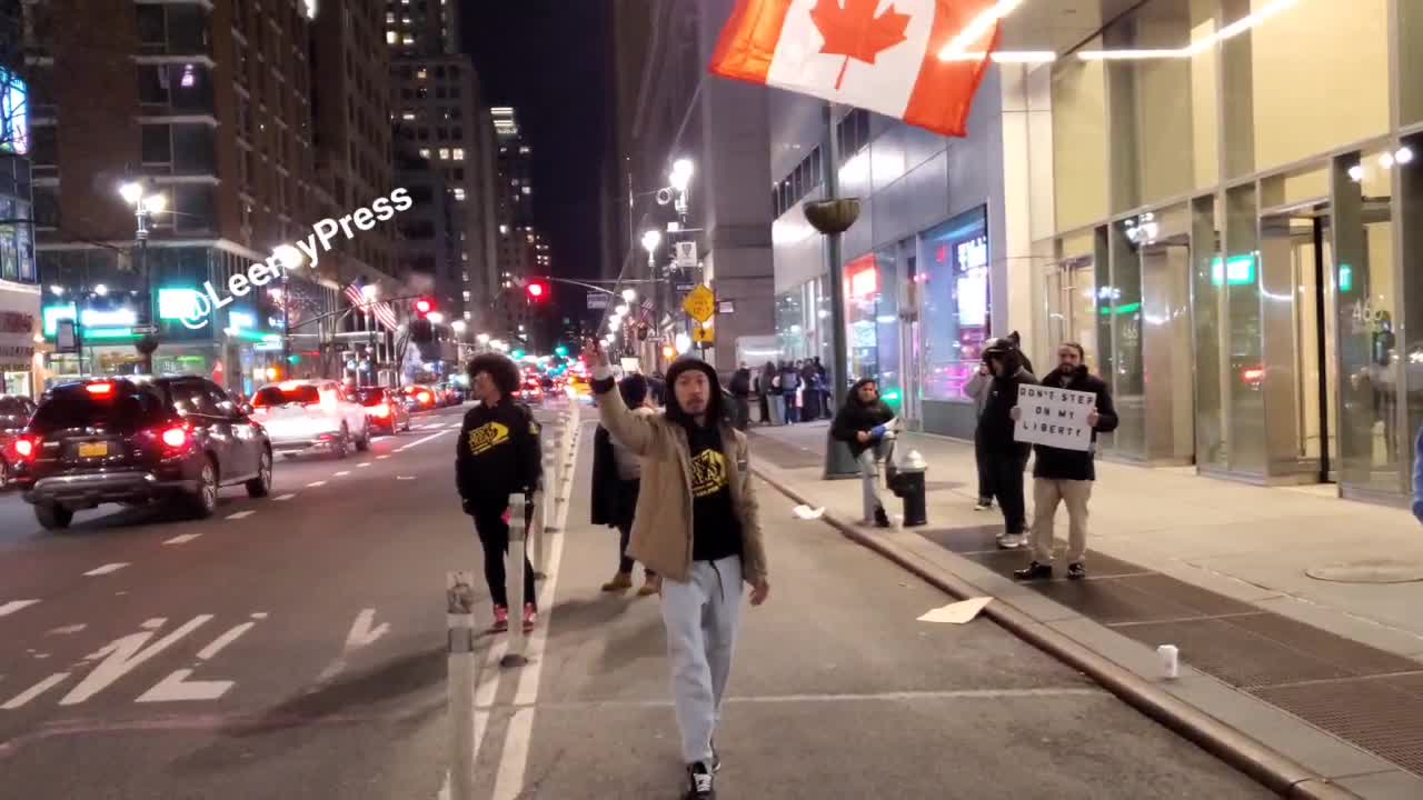 Truckers Protest Canadian Consulate NYC