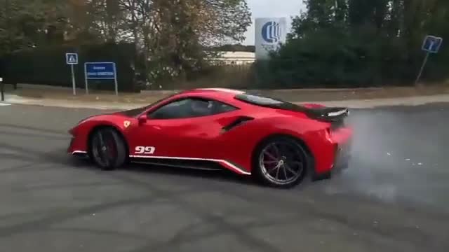 Amazing car ferrari drifting