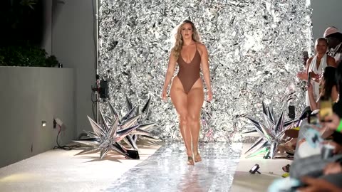 Bronzed Babe Swimwear In Slow Motion | Miami Art Basel | Fusion Fashion Events