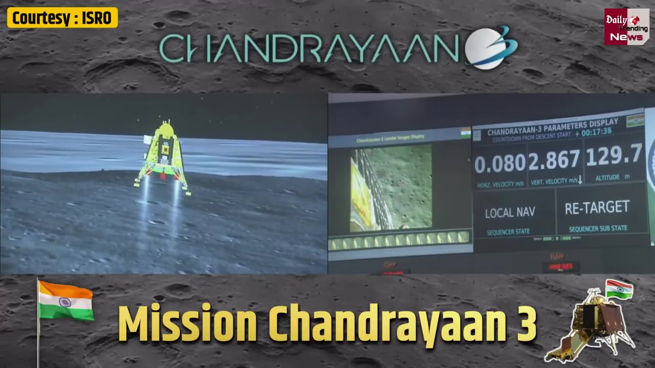 Chandrayaan 3 Landing Last 5 Min Video | देखे चंद्रयान 3 के चांद पर पहुंचने वाले वह आखिरी 5 मिनट