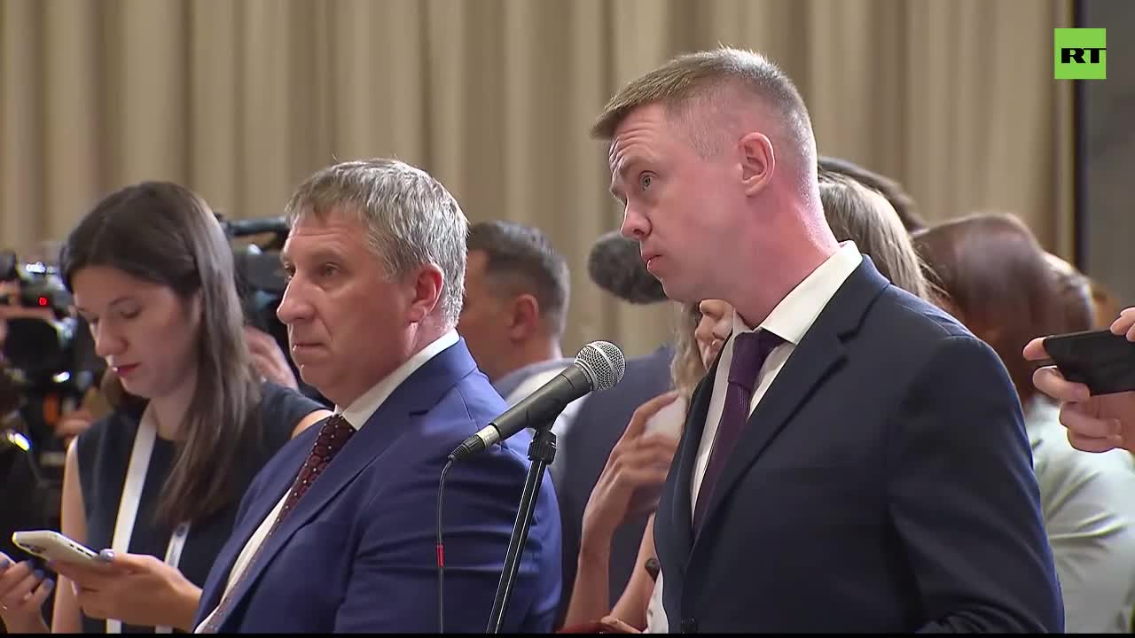 Пресс-подход Путина по итогам саммита ШОС