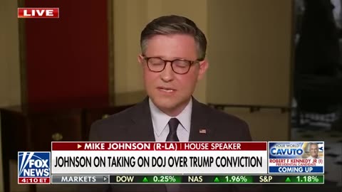 Speaker Johnson responds to Mayorkas' reasoning for Biden's border action_ Gutfeld News