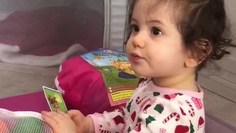 Opening gifts Christmas morning (aunt Kina’s)