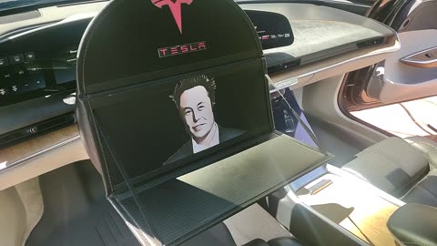 Elon Musk's Wheel Tray in a Lucid???