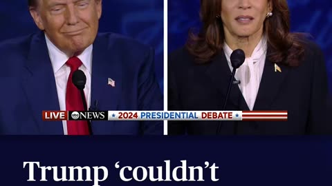 Trump 'couldn't care less' about Harris' race