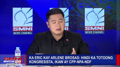 Ka Eric kay Arlene Brosas: Hindi ka totoong kongresista, ikaw ay C P P N P A N D F