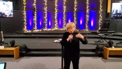 Pastor Sharon Daugherty at the Loudmouth Prayer Meeting January 2022