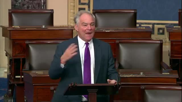 Tim Kaine Responds To Youngkin Win In Senate Floor Speech