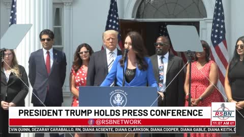 President Donald J. Trump Holds Press Conference 7-7-21