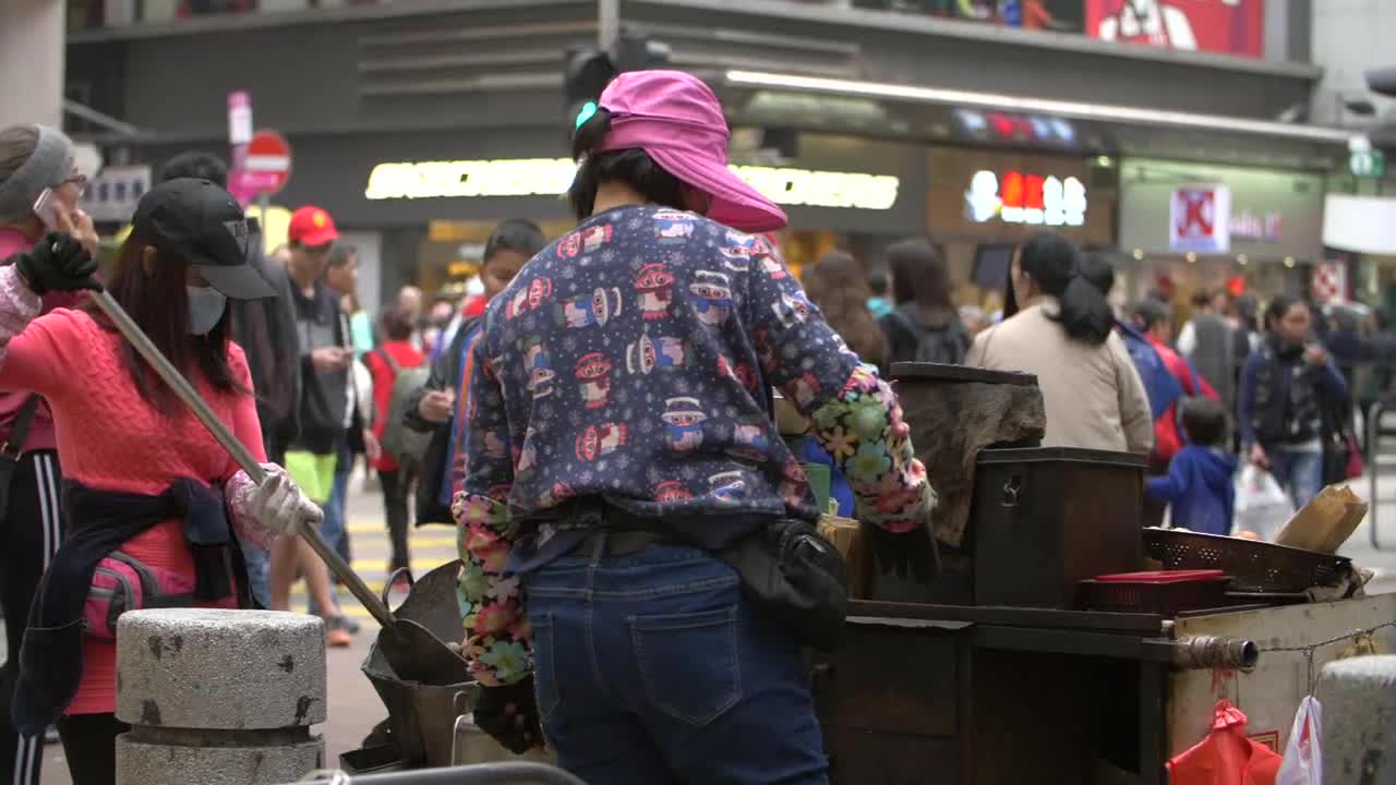 Chestnut Stall in Hong Kong