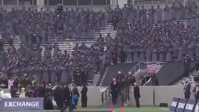 President Trump is popular at the Army-Navy game, college football's biggest rivalry.