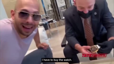 Andrew Tate Buying Jacob & Co. Bugatti Chiron Watch (deleted footage)