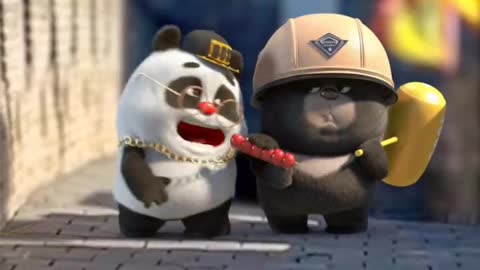 Show off the talent # panda funny anime